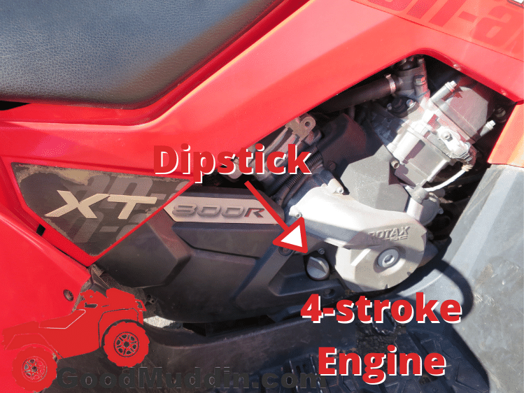 Engine dipstick 4-stroke ATV